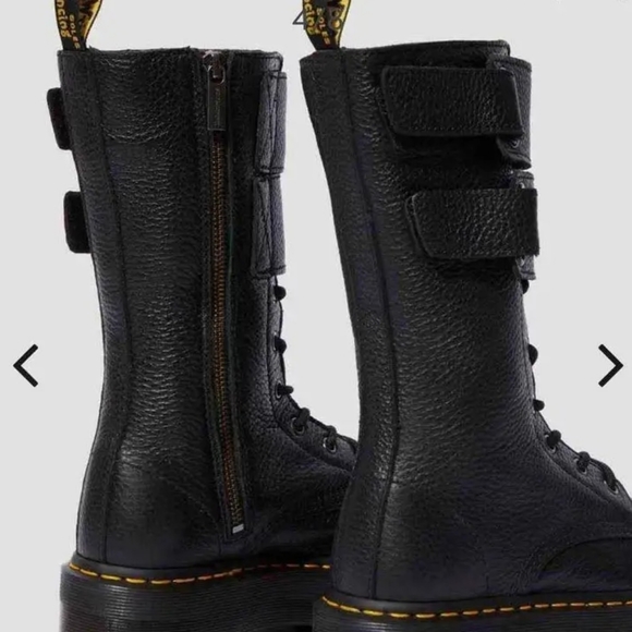 Doc Martin, Jagger, Black Platform Boots - Picture 4 of 7